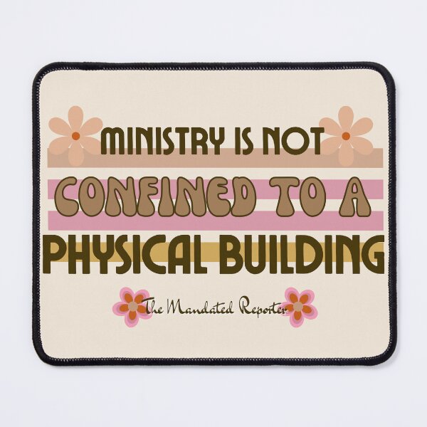 Item preview, Ministry is Not Confined to a Physical Building - Vintage White designed and sold by TheReporter1.