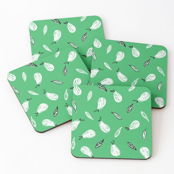 Item preview, Kelly Green Leafy Pears designed and sold by Carolina Diaz.