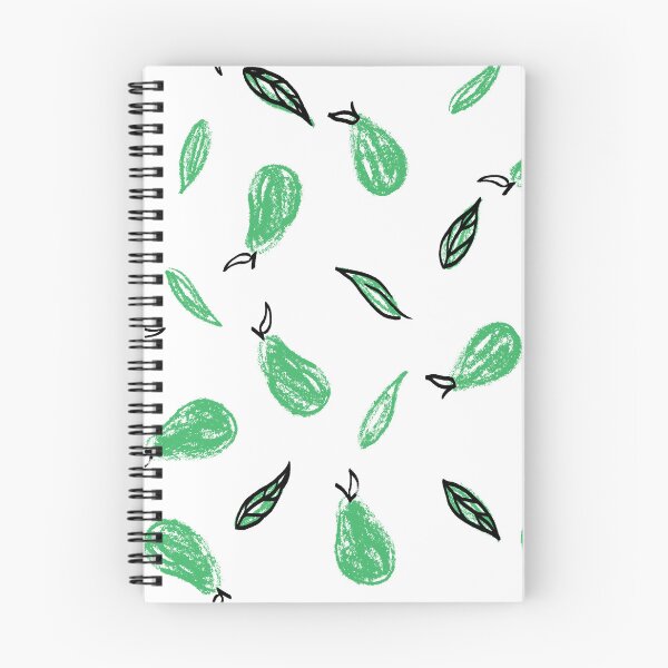 Item preview, White and Green Leafy Pears designed and sold by Carolina Diaz.