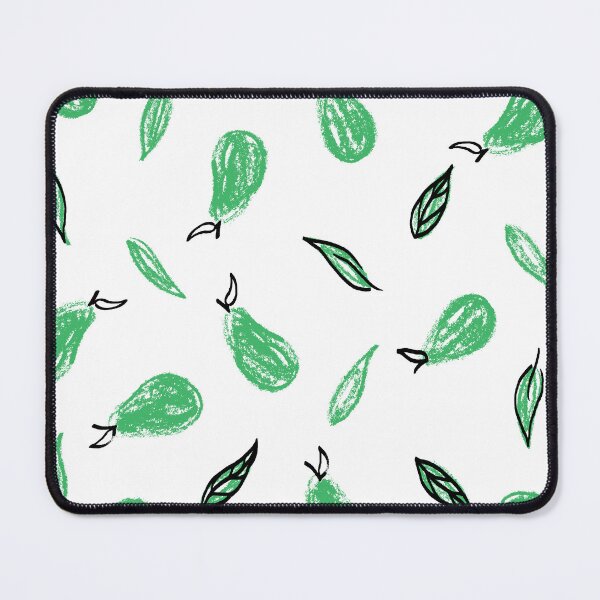 Item preview, White and Green Leafy Pears designed and sold by Carolina Diaz.