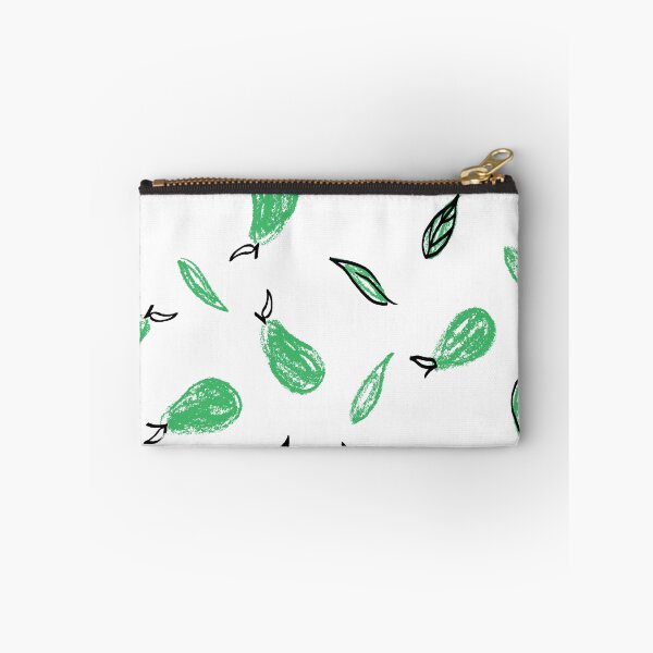 Item preview, White and Green Leafy Pears designed and sold by Carolina Diaz.