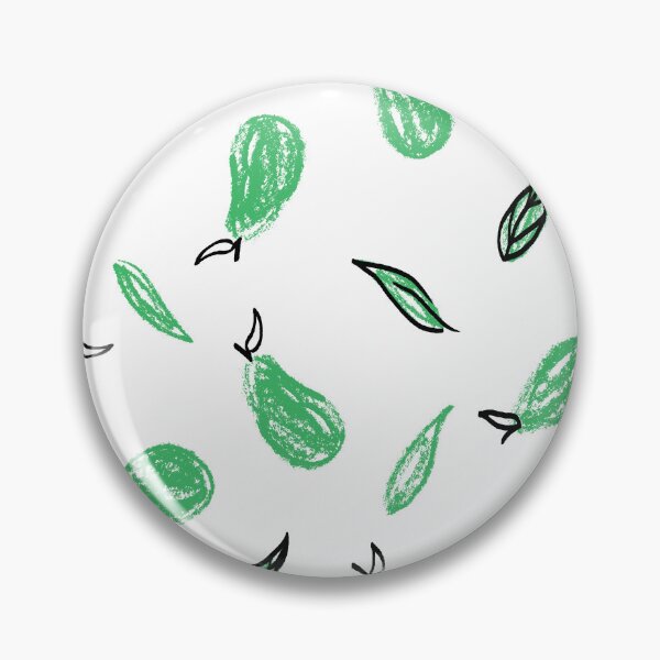 Item preview, White and Green Leafy Pears designed and sold by Carolina Diaz.