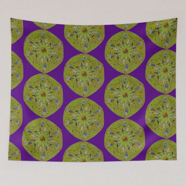 Item preview, Baba Yaga Mandala  designed and sold by DebiCady.