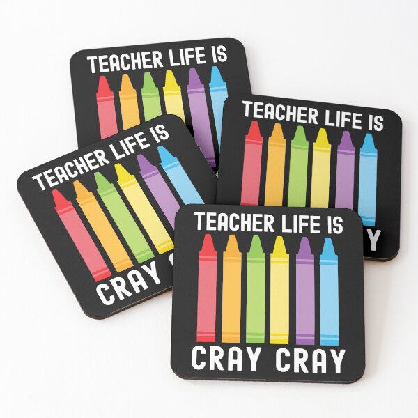 Item preview, Teacher Life Is Cray Cray - Teacher Humor, Professor Humor, Favorite Teacher Gift, Funny Professor, Funny Teacher, Funny Educator, Educator Humor designed and sold by jadedscientist.
