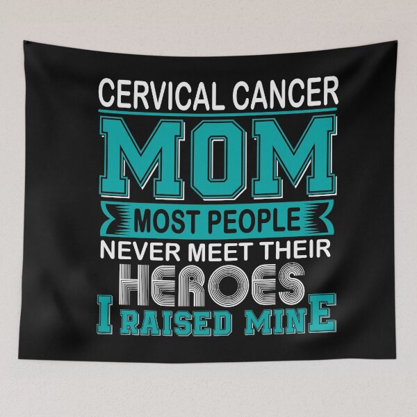 Item preview, Proud Cervical Cancer Mom Most People Never Meet Their Heroes I Raise Mine designed and sold by frechettee.
