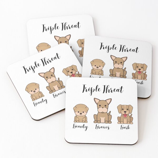 Item preview, Triple Threat - Beauty, Brains, Bark designed and sold by Thewelllife.