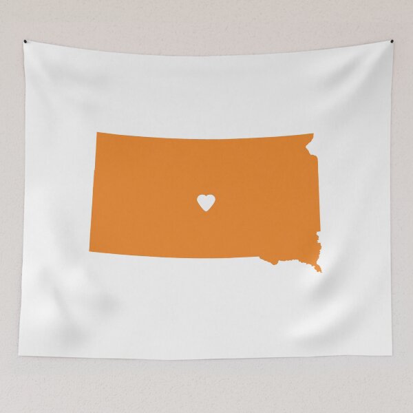 Item preview, South Dakota Love in Orange designed and sold by Maren Misner.