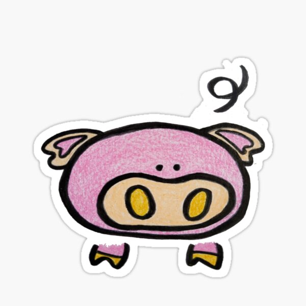 Aperçu de l'œuvre Cochon rose créée et vendue par Kira and Keiko.