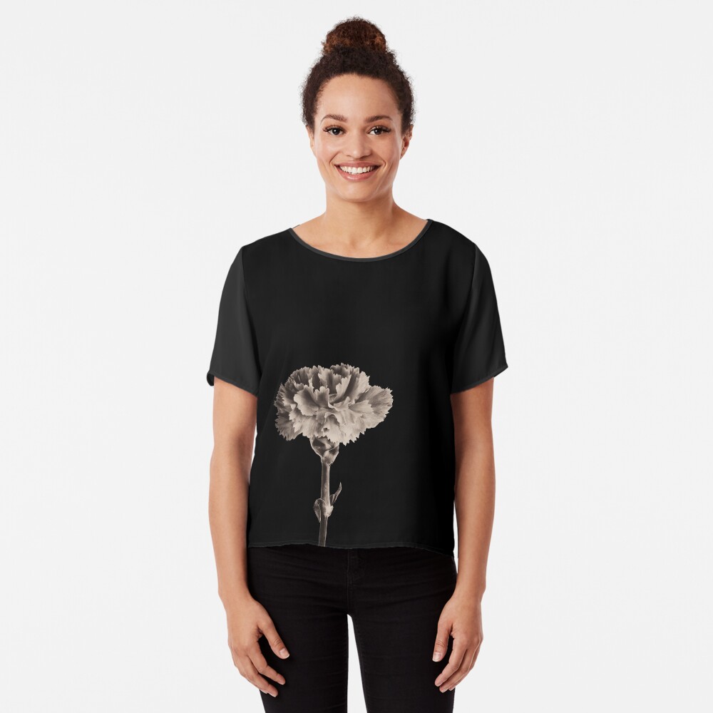 Antique Carnation Chiffon Top