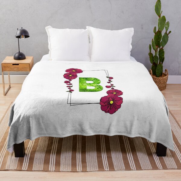 Item preview, Initial B Flowers Design, Monogram with Flowers, Initial Gifts for Her designed and sold by bartdesigner.