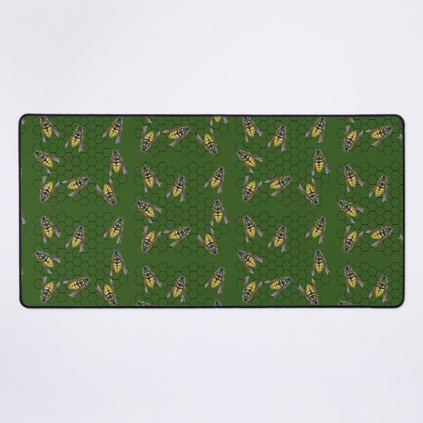 Item preview, Bee pattern with honeycomb background - WelshDesigns designed and sold by welshdesigns.