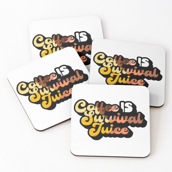 Item preview, Retro Style Coffee is Survival Juice | Coffee obsessed  designed and sold by Yellow Coffee.