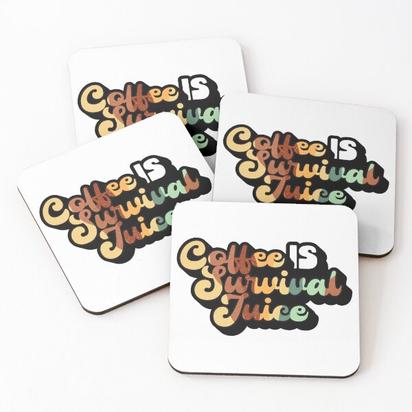 Item preview, Retro Style Coffee is Survival Juice | Coffee obsessed  designed and sold by Yellow Coffee.