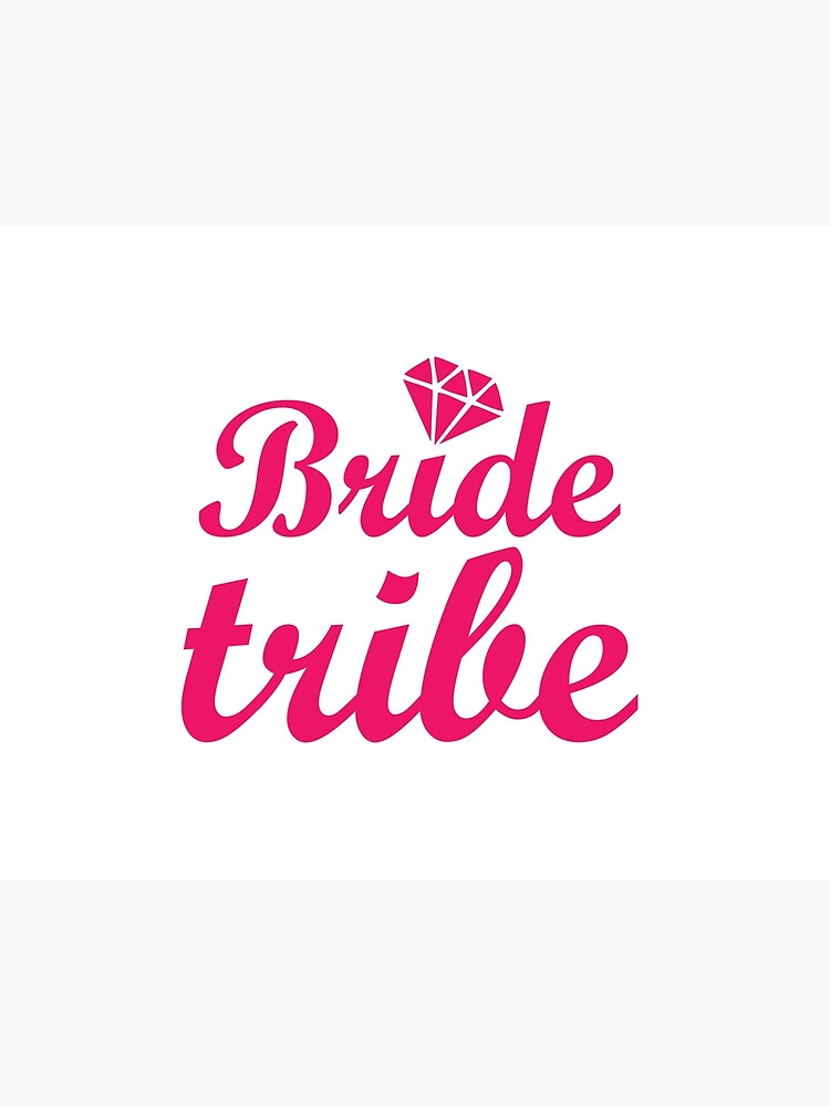Bride Tribe pink diamond Art Board Print for Sale by blacklittlemoon