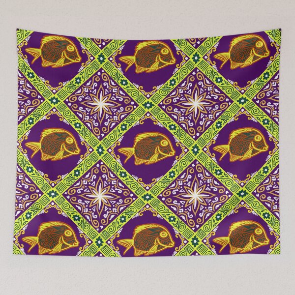Item preview, Fish pattern designed and sold by MyZtyle.