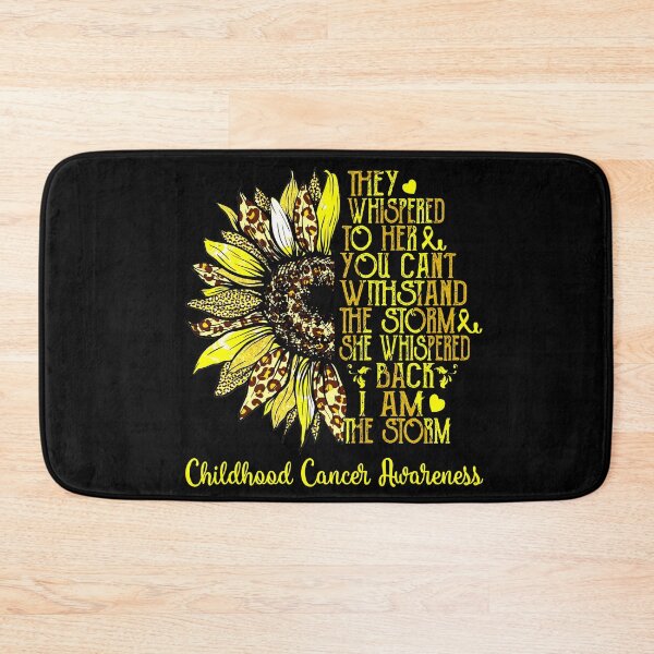 Item preview, I Am The Storm Sunflower Leopard Childhood Cancer Awareness designed and sold by rechardtee.