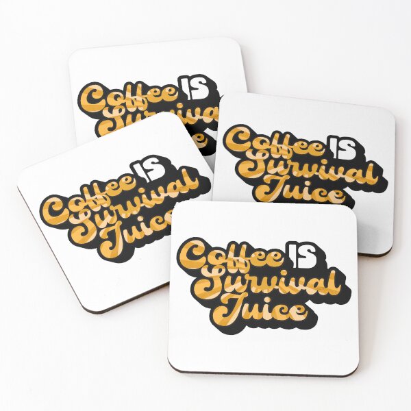 Item preview, Retro Style Coffee is Survival Juice | Coffee obsessed  designed and sold by Yellow Coffee.
