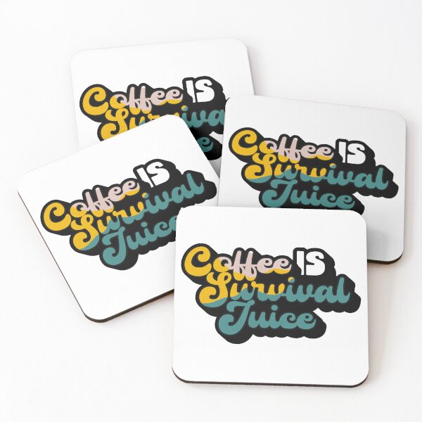 Item preview, Retro Style Coffee is Survival Juice | Coffee obsessed  designed and sold by Yellow Coffee.