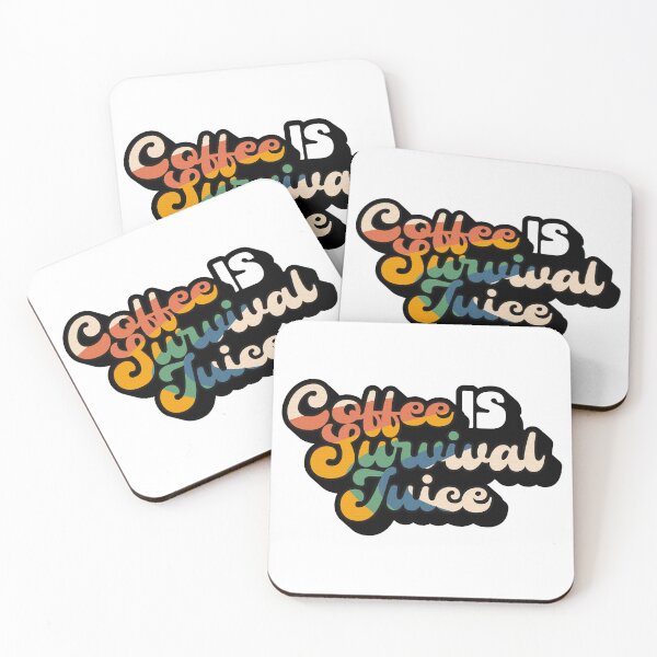 Item preview, Retro Style Coffee is Survival Juice | Coffee obsessed  designed and sold by Yellow Coffee.