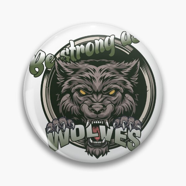 Item preview, Be Strong As A Wolf, funny gift for wolf lovers, vantage design designed and sold by TheOne001.