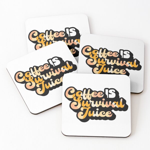 Item preview, Retro Style Coffee is Survival Juice | Coffee obsessed  designed and sold by Yellow Coffee.