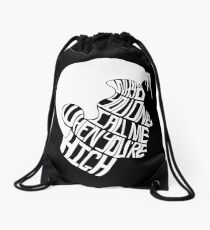 Why'd You Only Call Me When You're High Drawstring Bag