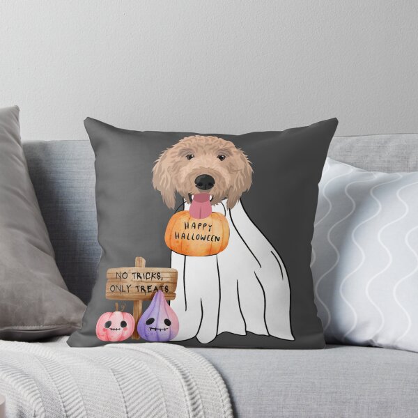 Item preview, Happy Halloween Goldendoodle No Tricks Only Treats designed and sold by MameDesign.