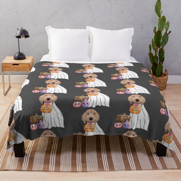 Item preview, Happy Halloween Goldendoodle No Tricks Only Treats designed and sold by MameDesign.