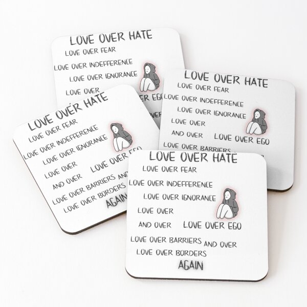 Item preview, love over hate > More Love Less Hate , classic designed and sold by kwinssi.