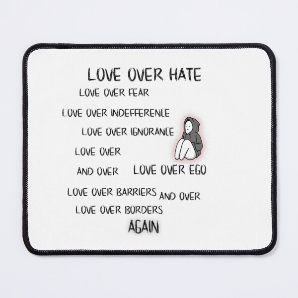 Item preview, love over hate > More Love Less Hate , classic designed and sold by kwinssi.