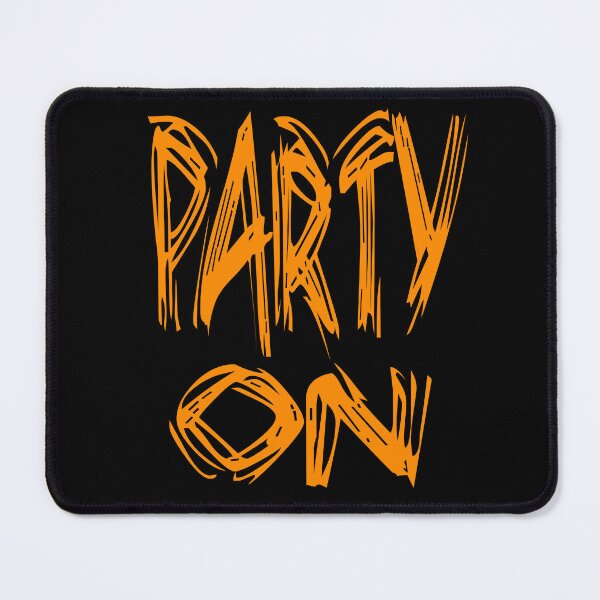 Item preview, Party On - Chalkboard  Orange Effect designed and sold by MOKAdesign.