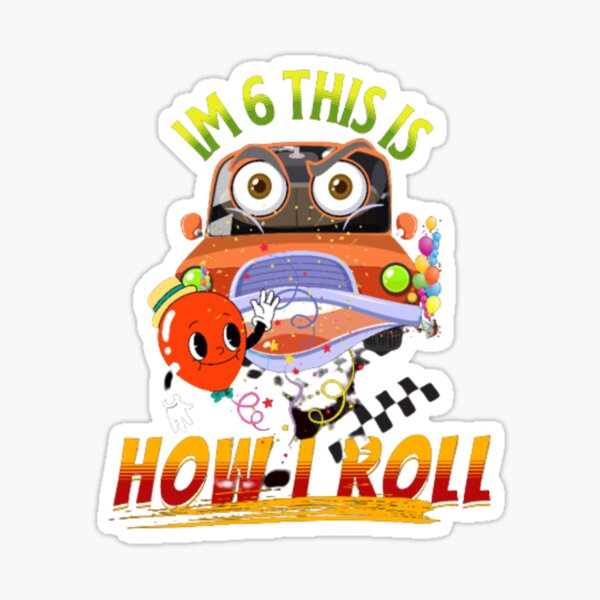 kids-6-year-old-6th-birthday-boy-monster-truck-car-sticker-for-sale