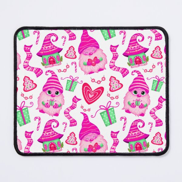 Item preview, Pink Gnome, Presents & Candy - Christmas Pattern designed and sold by Edenglow Prints & Peculiars.