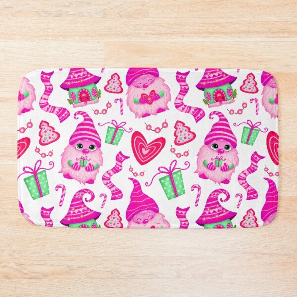 Item preview, Pink Gnome, Presents & Candy - Christmas Pattern designed and sold by Edenglow Prints & Peculiars.