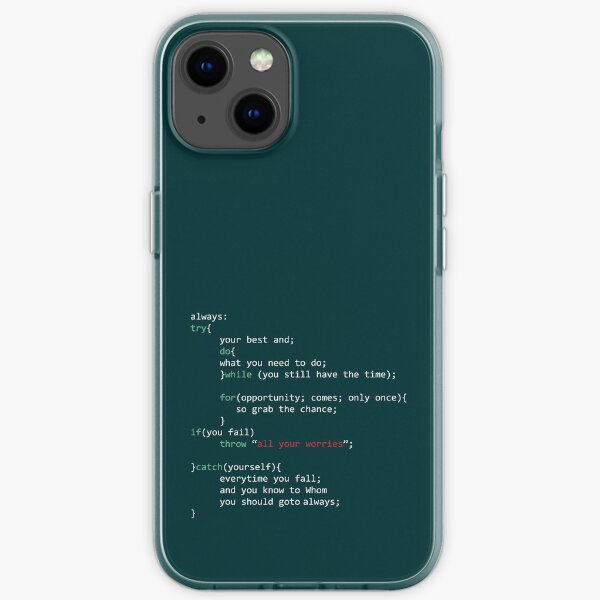 Geek Coder iPhone Soft Case
