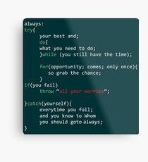 Geek Coder Metal Print