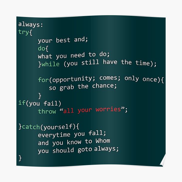Geek Coder Poster