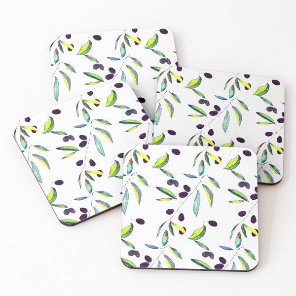 Item preview, Olives and leaves designed and sold by Kristin Marie Steinke.