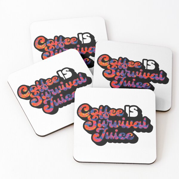 Item preview, Retro Style Coffee is Survival Juice | Coffee obsessed  designed and sold by Yellow Coffee.