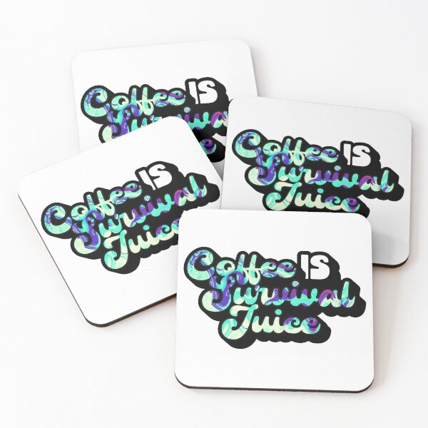 Item preview, Retro Style Coffee is Survival Juice | Coffee obsessed  designed and sold by Yellow Coffee.