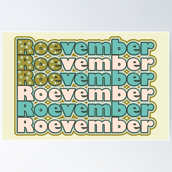 Item preview, Roevember vintage green and turquoise design designed and sold by JoyOfHopeStore.