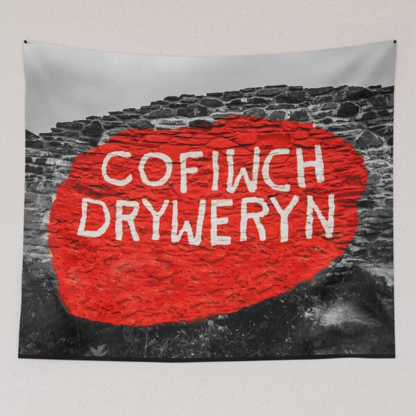 Item preview, Wal Cofiwch Dryweryn (Du a Gwyn a Coch) designed and sold by LluniauDafyddEm.