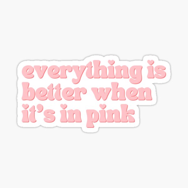 Everything Pink Stickers