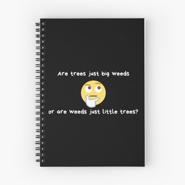 Item preview, Are trees just big weeds or are weeds just little trees? | Weed Humor | Gift for Tree Lover | Yard Work | Dark Background designed and sold by SidefatSayings.