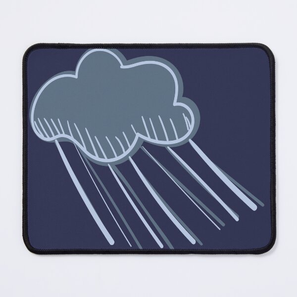 Item preview, Stormy Illustrated Cartoon Raincloud with Pouring Rain designed and sold by AngelDawnDesign.