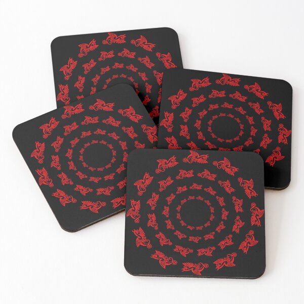 Item preview, DRAGON PATTERN. RINGS. RED. designed and sold by 5hertz.
