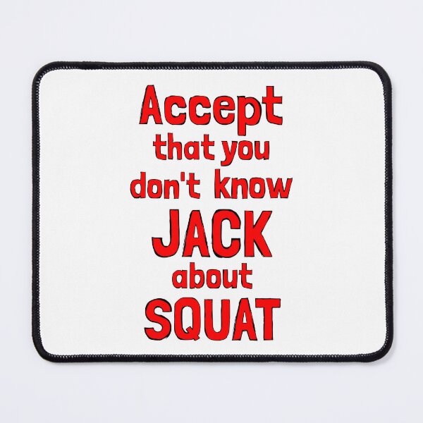 Item preview, Don't know jack about squat designed and sold by i-cottagedesign.