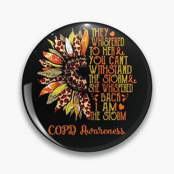 Item preview, I Am The Storm Sunflower Leopard COPD Awareness designed and sold by rechardtee.