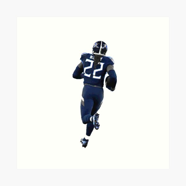 Derrick Henry TENNESSEE TITANS JERSEY NUMBER 22 OIL ART Canvas Print