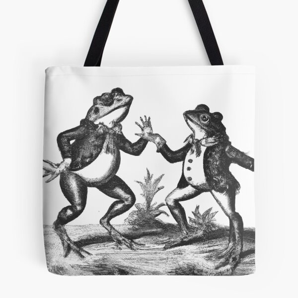 Item preview, Cottagecore Aesthetic Dancing Frogs designed and sold by vectorsauce.